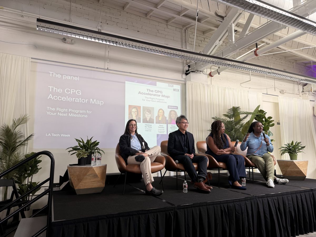 Taissa Maleh on the CPG Accelerator Map panel at LA Tech Week