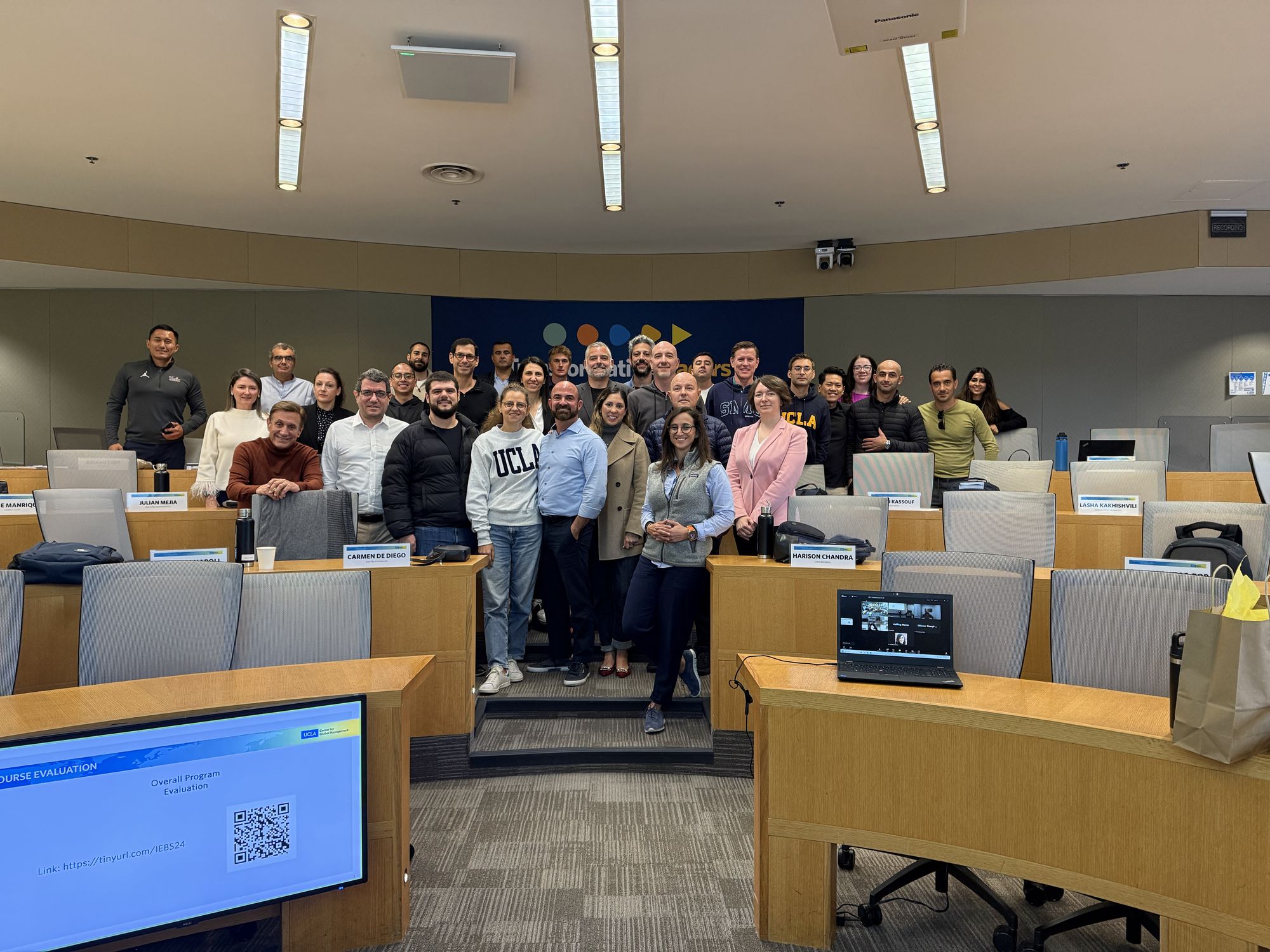 Taissa Maleh with a cohort at the UCLA Center for Global Management